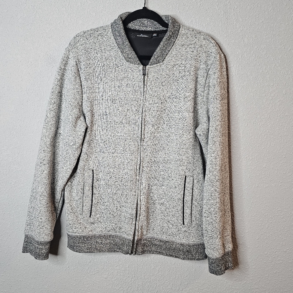 Marc Anthony Jacket Mens Gray Full Zip Up Winter Coat Casual Pockets